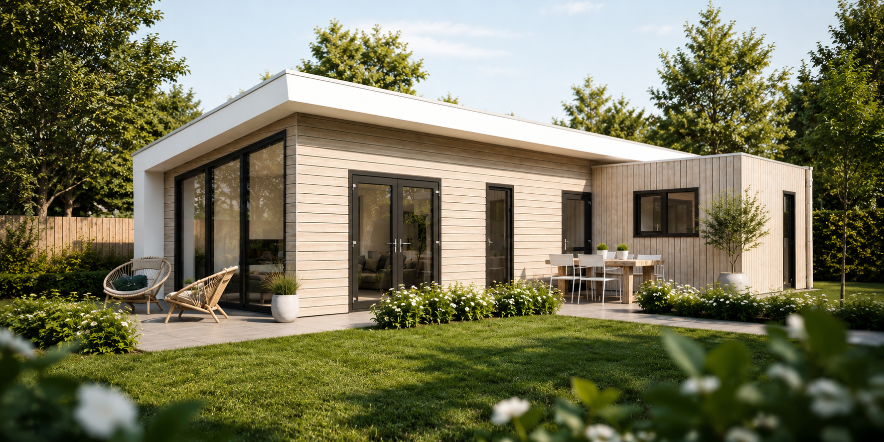 Dubbele chalet woning
