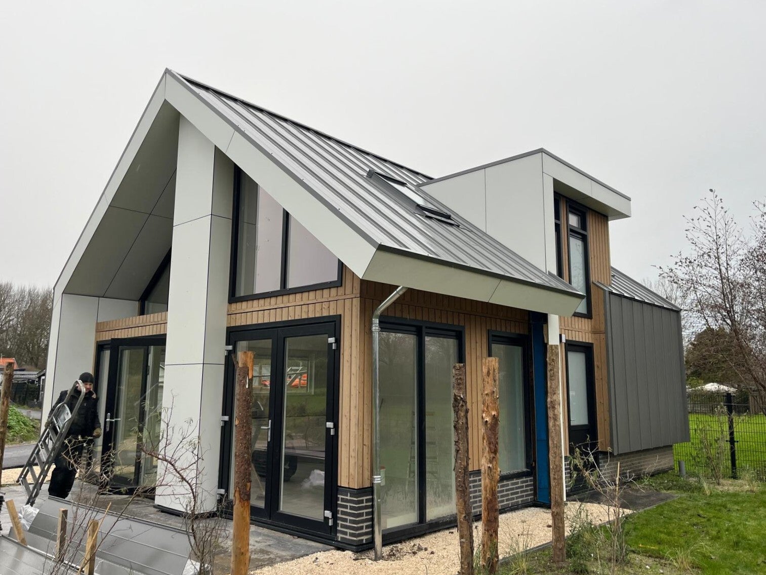 Modern chalet voor permanent wonen op eigen terrein