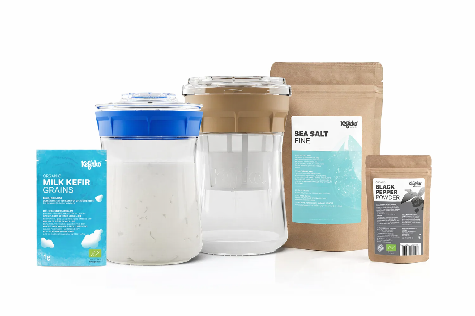 Kefirko klein Starterpakket MELKKEFIR & KAASmaker