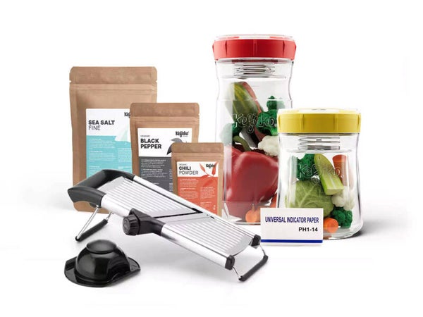 Kefrko Starterpakket VEGGIE Fermenter met mandoline