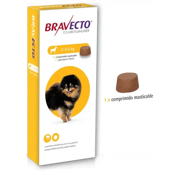 Antiparasitario Bravecto (perros 2,4 a 5 Kg)