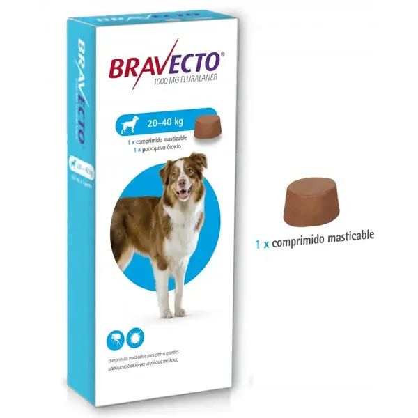 Antiparasitario Bravecto (perros 20 a  40 Kg)