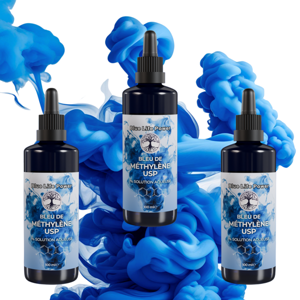 Solution de bleu de Méthylène à 1 % pharmaceutique pur à 99.6 % 300 ml