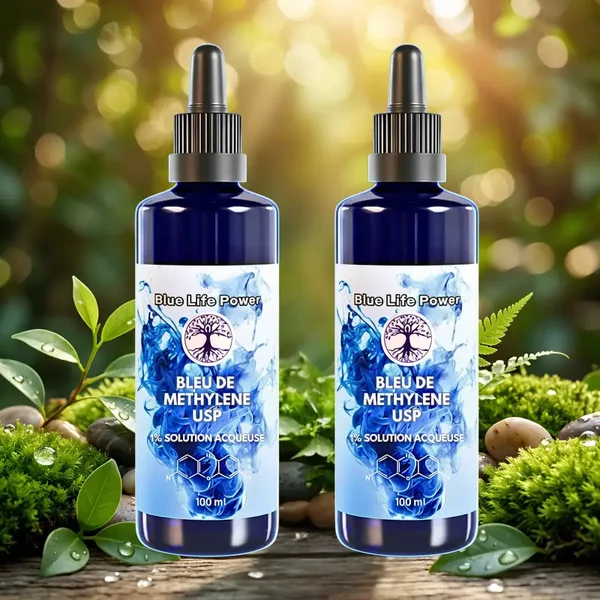 Bleu de Méthylène 1% Flacon 200ml | Qualité Pharmaceutique
