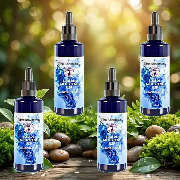 Bleu de Méthylène 1% Flacon 400ml | Qualité Pharmaceutique