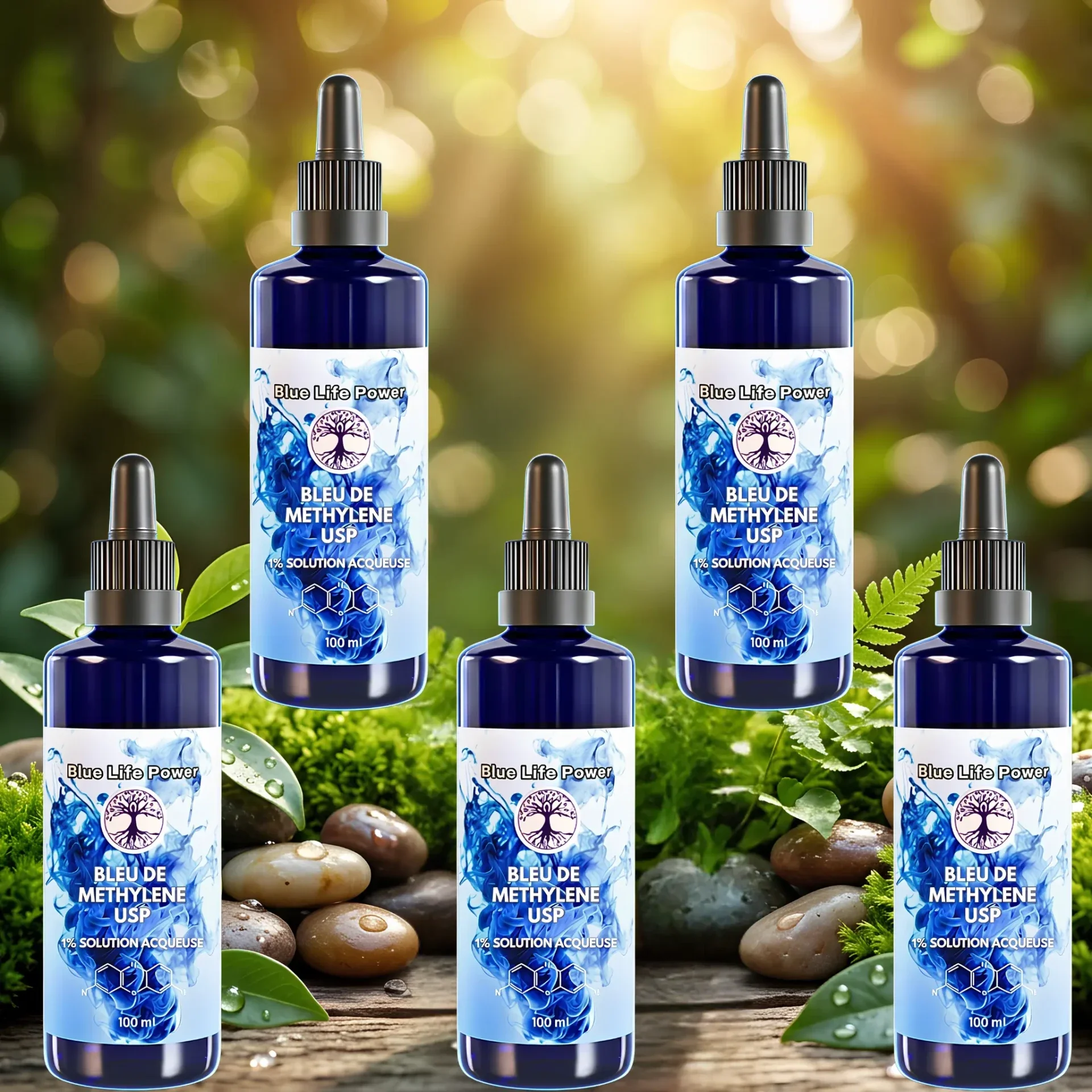 Bleu de Méthylène 1% Flacon 500ml | Qualité Pharmaceutique