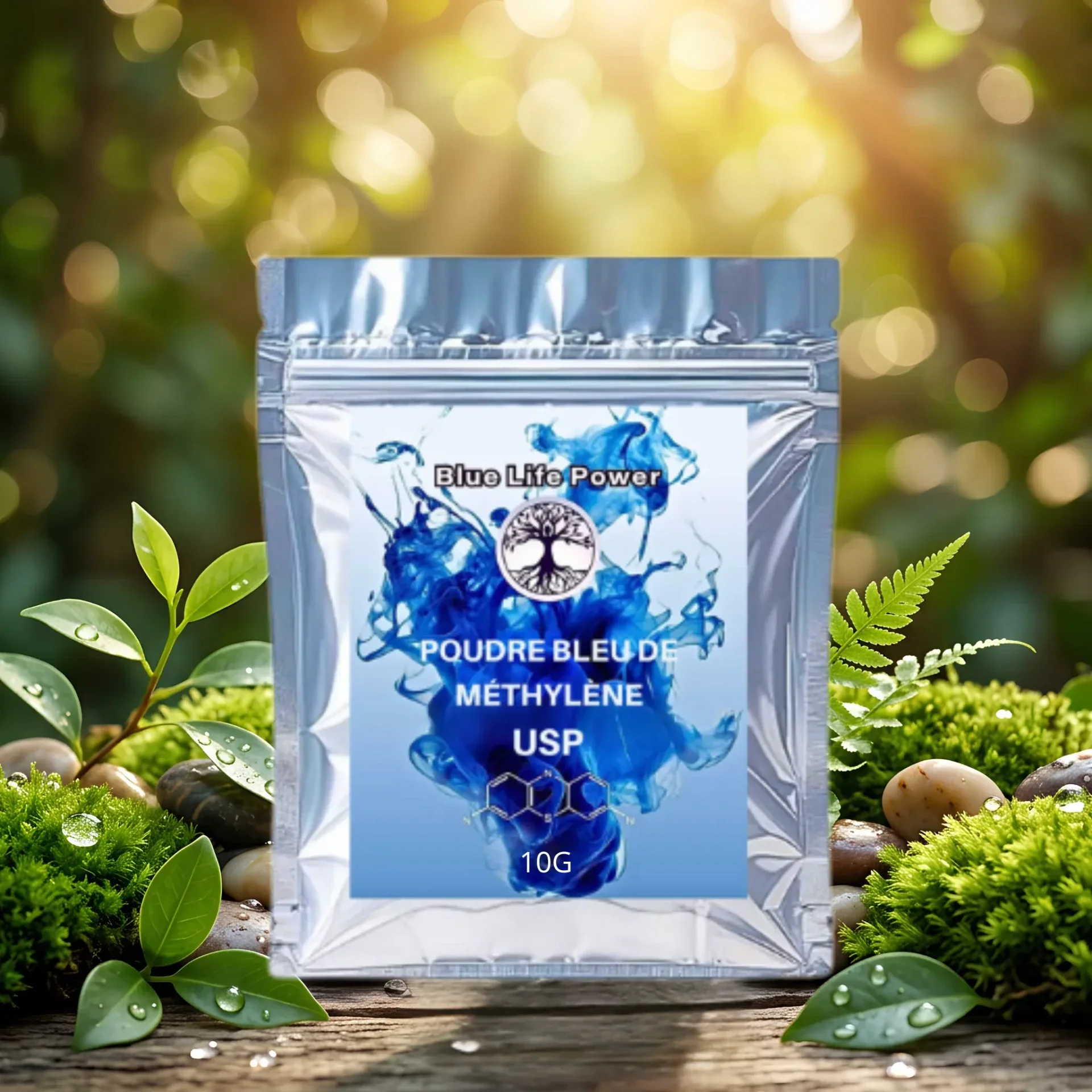 Poudre de bleu de Méthylène 10 GR de qualité Pharmaceutique