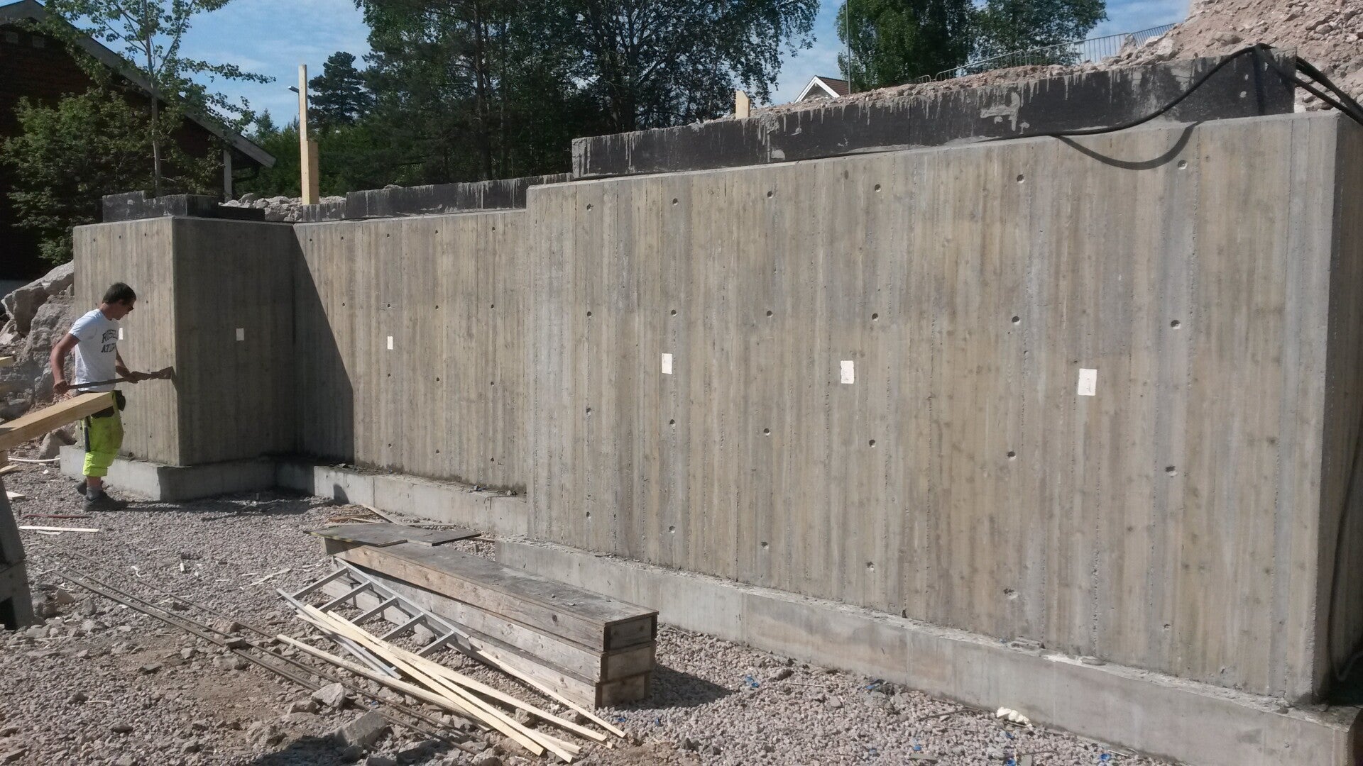 Betongarbeid utført av SR Bygg og Anlegg AS i Råde og Østfold
