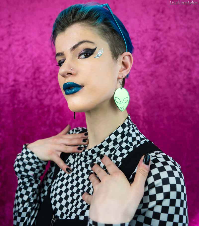 Alien earrings