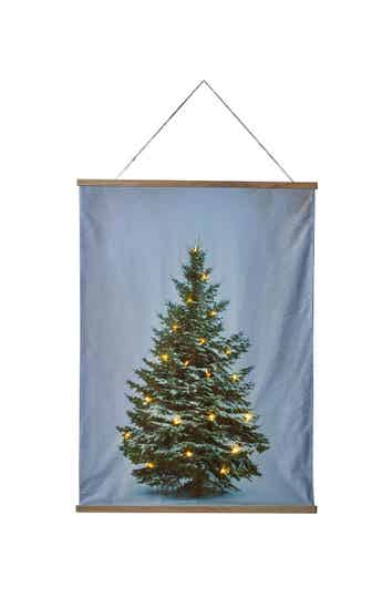 Fluweel doek kerstboom met ledverlichting