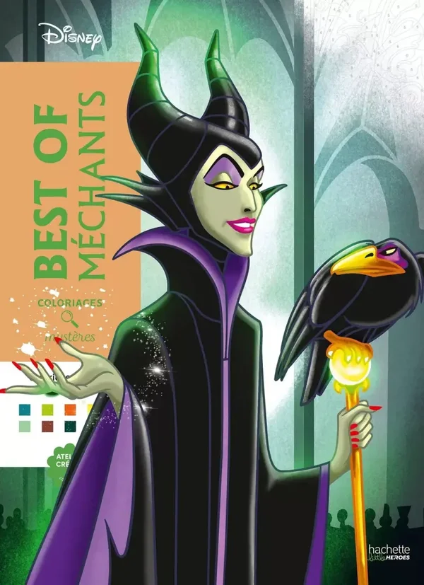 Disney Mystery Coloring Pages: Best of Villains