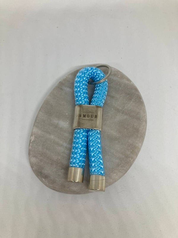 Sleutelhanger amour lichtblauw