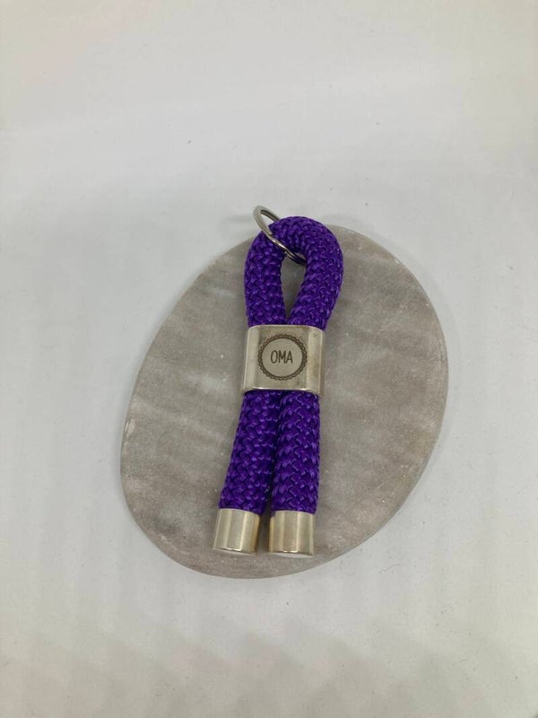 Sleutelhanger oma paars