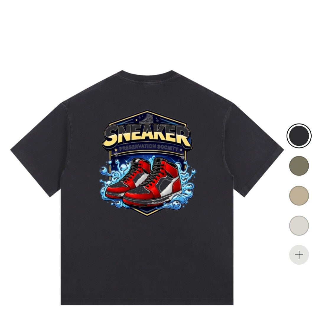 Sneaker preservation society t-shirt black