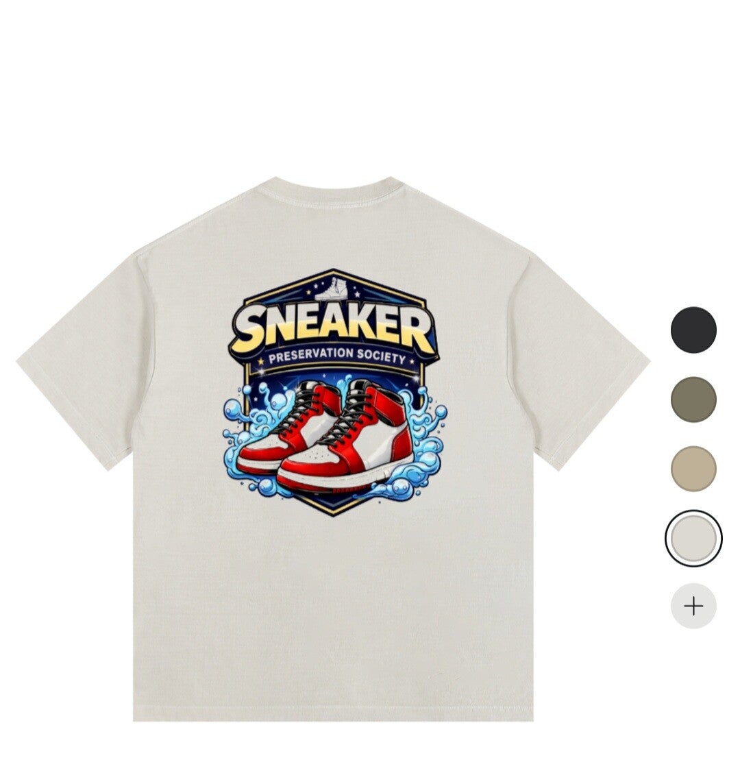 Sneaker preservation society t-shirt white