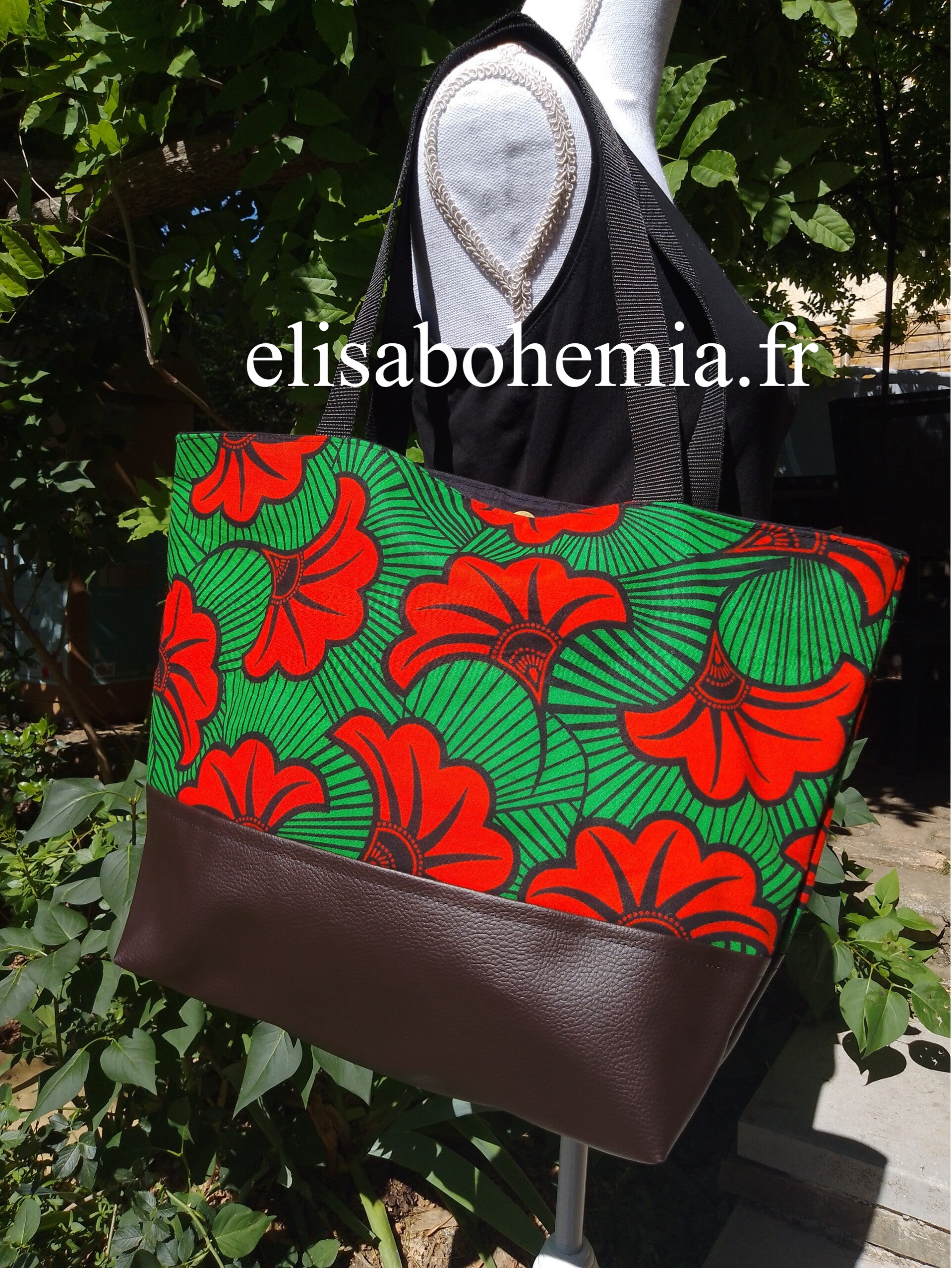 Sac cabas en tissu Wax