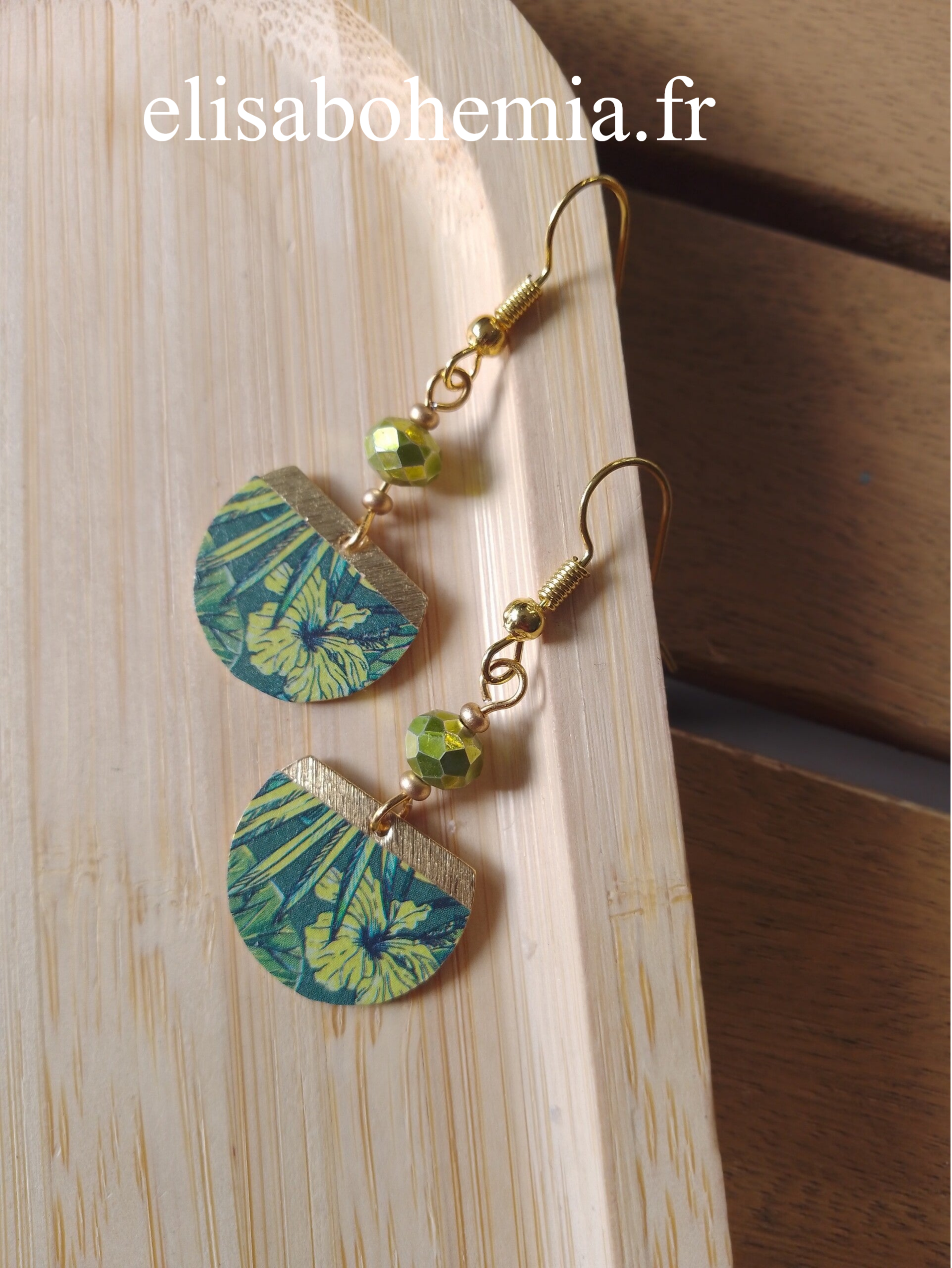Boucles d'oreilles jungle
