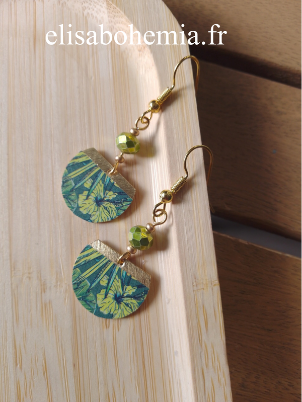 Boucles d'oreilles jungle