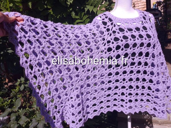 Poncho lilas