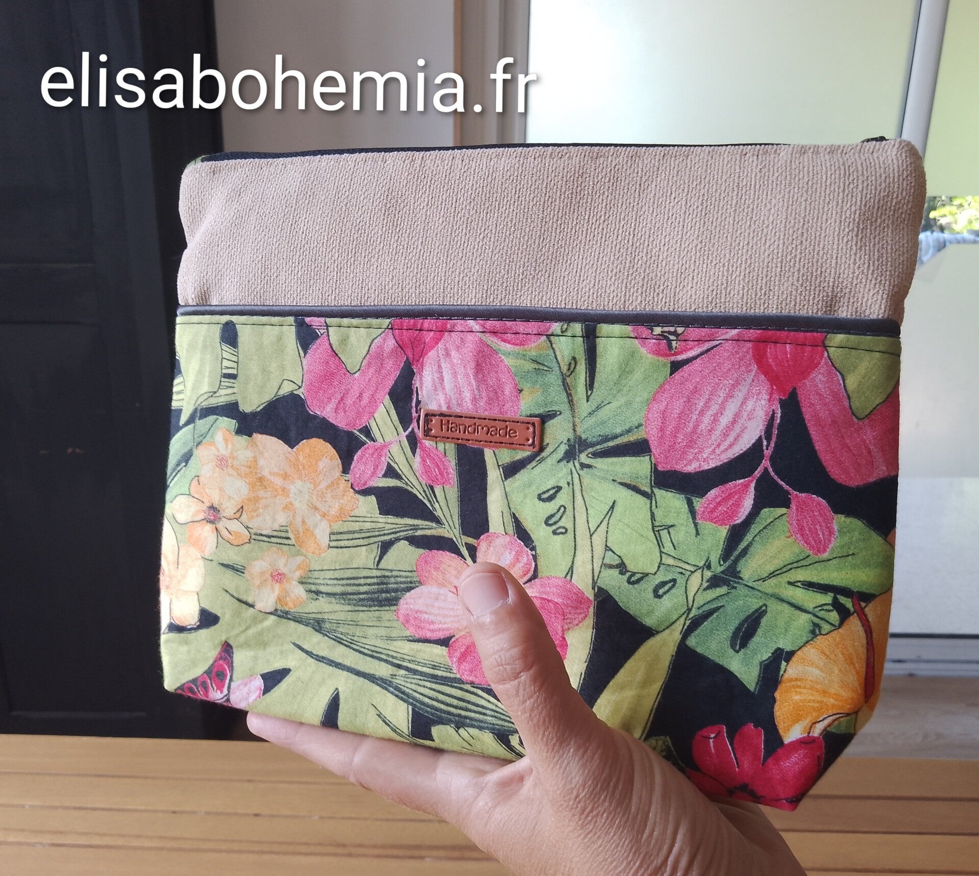 Grande trousse feuilles tropicales