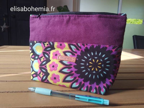 Trousse mandala prune