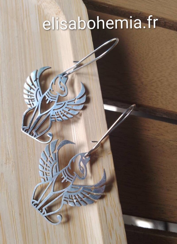 Boucles d'oreilles déesse égyptienne
