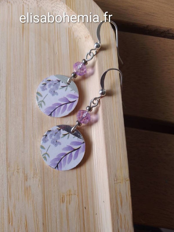 Boucles d'oreilles glycine