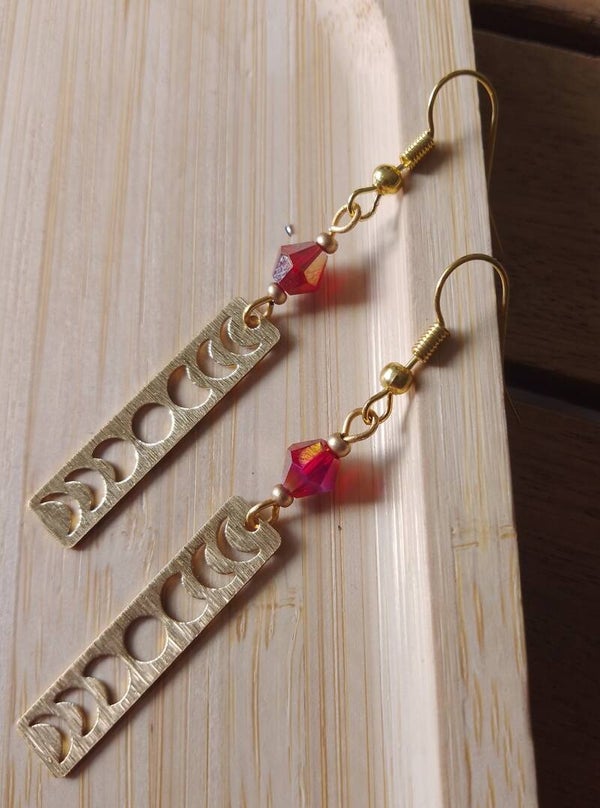 Boucles d'oreilles lunes