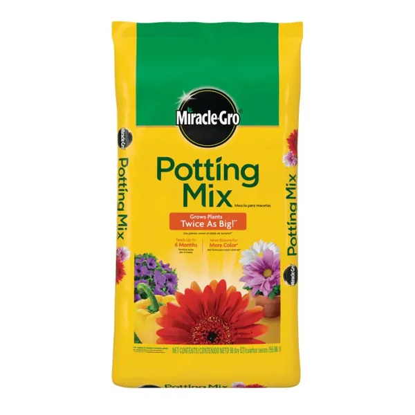 Miracle Gro Potting Mix 2 Cubic Ft Bag