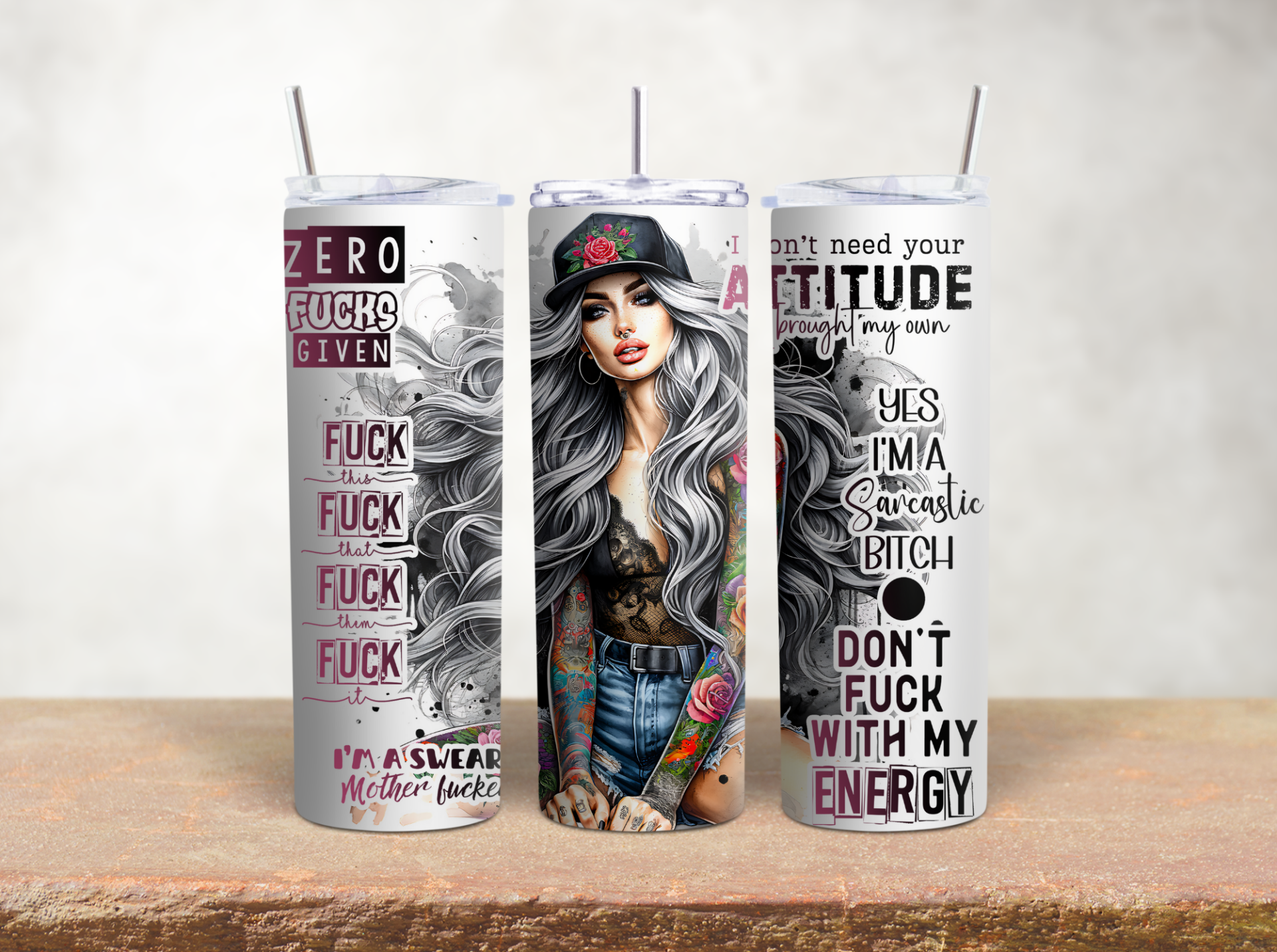 Don’t need your attitude 20 Oz tumbler