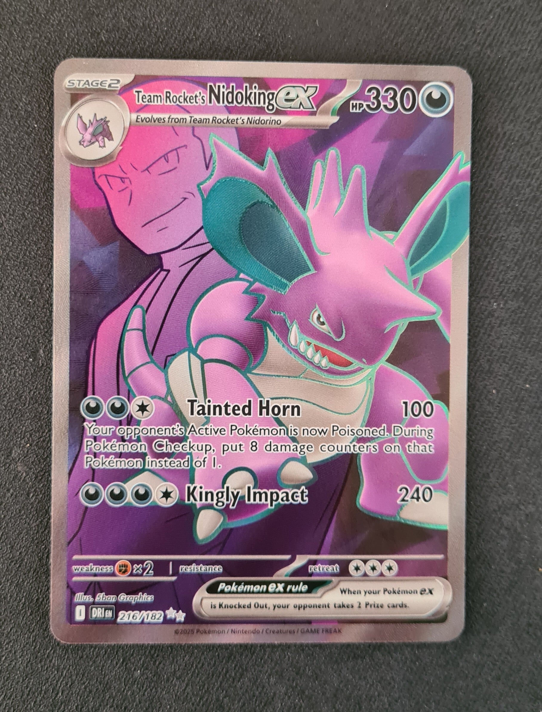 #216/182 Team Rocket's Nidoking ex