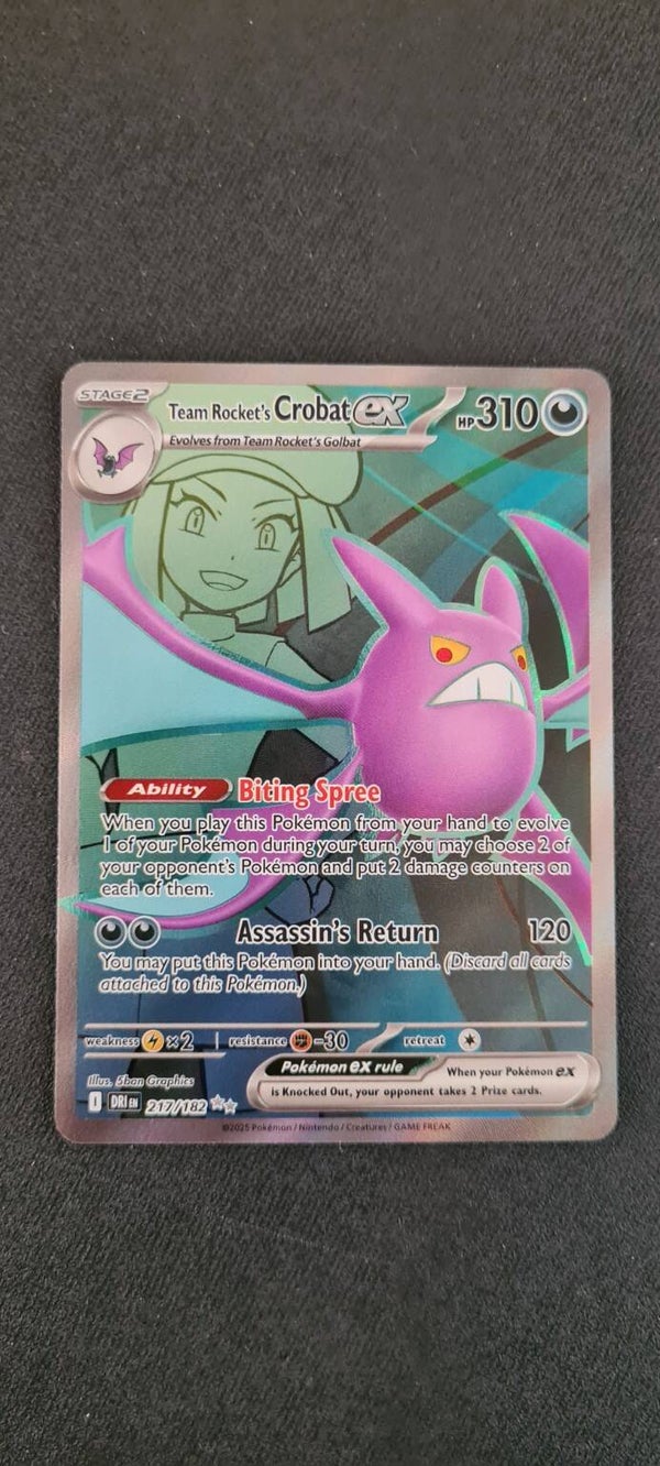#217/182 Team Rocket's Crobat ex