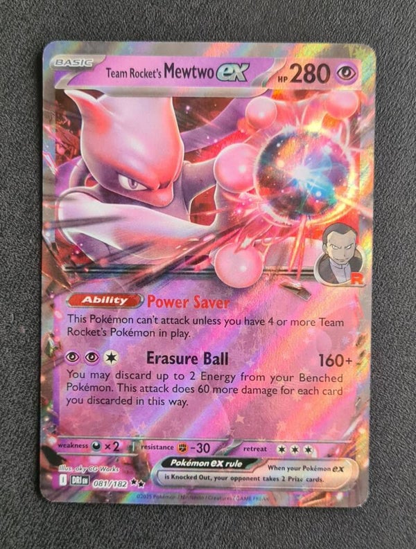 #081/182 Team Rocket's Mewtwo ex