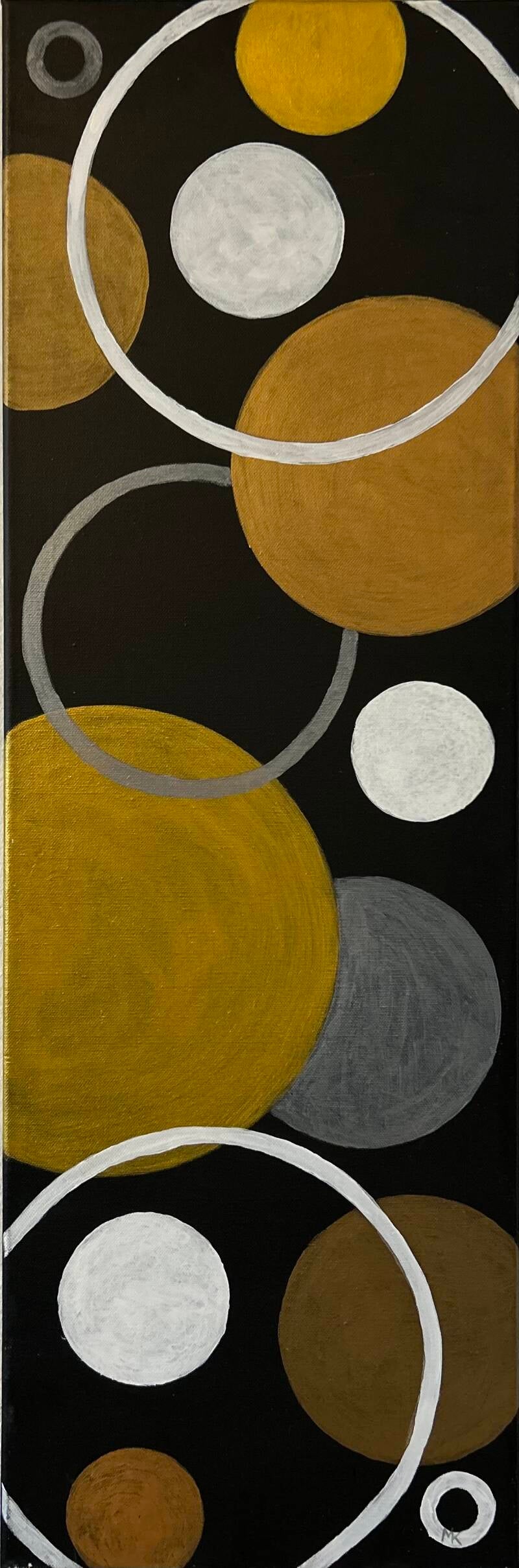 Kreise II, Acryl, 30x90 cm, PK C