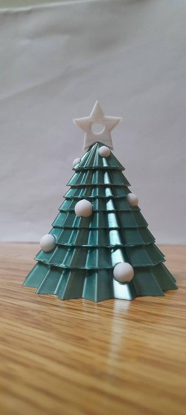 3D prints in kerstthema