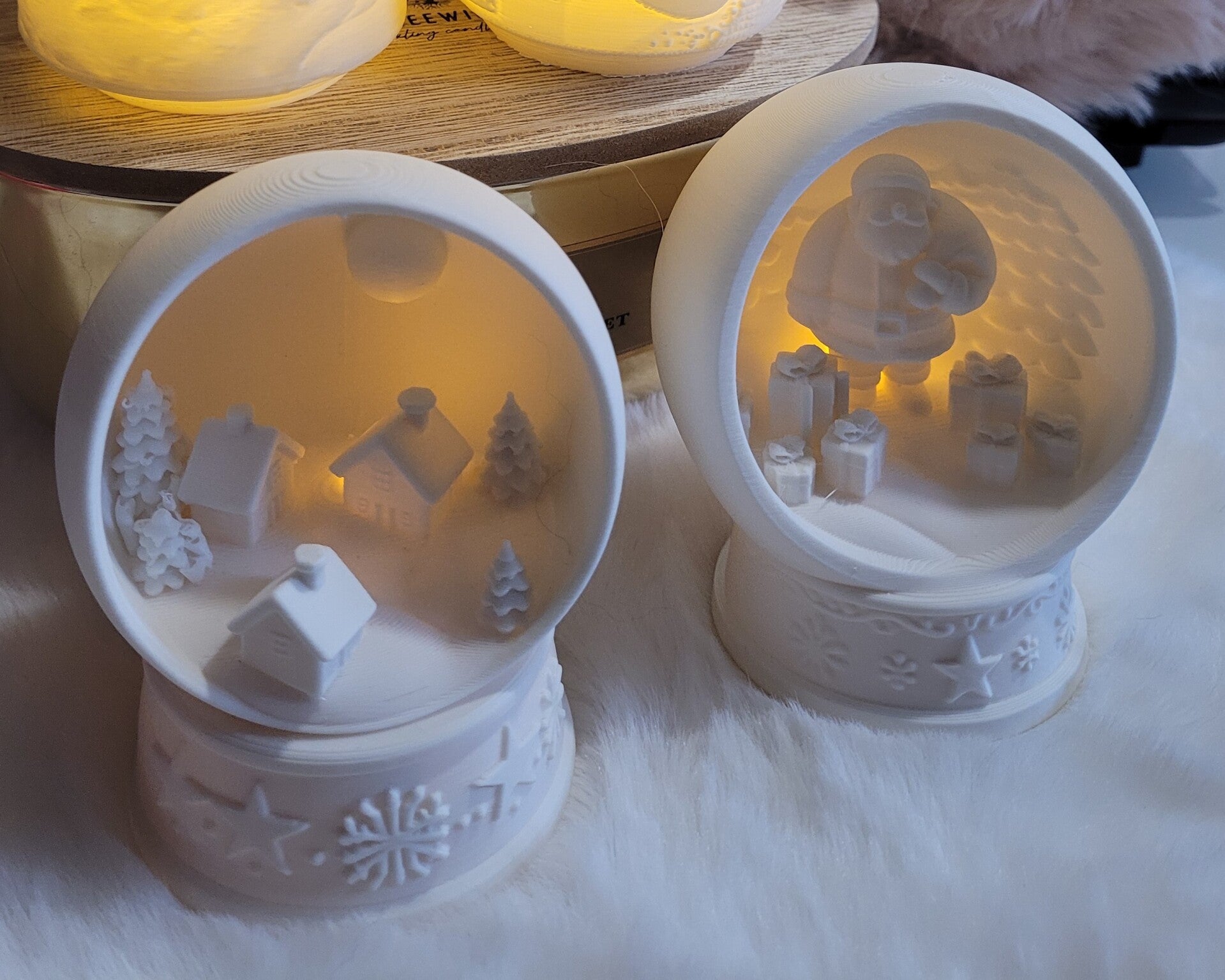 sneeuwglobe met lamp