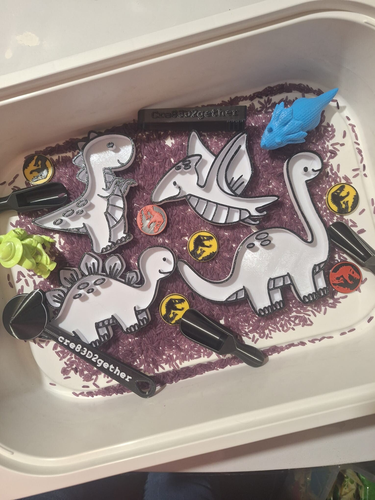 dinosaurus sensory set