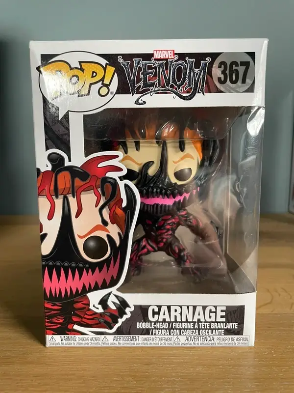 Funko Pop Carnage, Marvel Venom