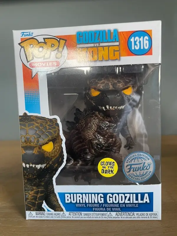 Funko Pop Godzilla Glow In The Dark- Godzilla VS Kong