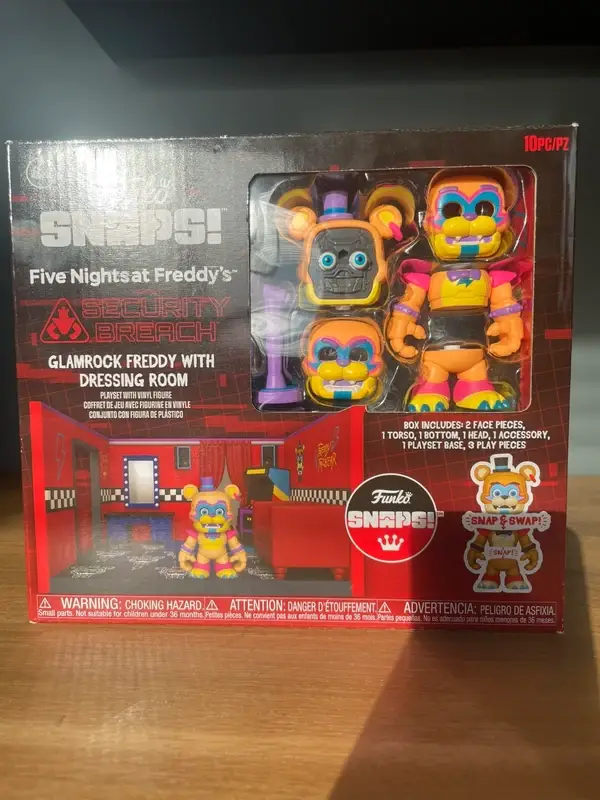 Funko Snaps FNAF Glamrock Freddy With Dressingroom