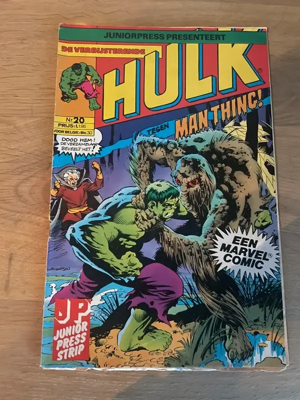 De Hulk tegen Man-Thing - Marvel Stripboek