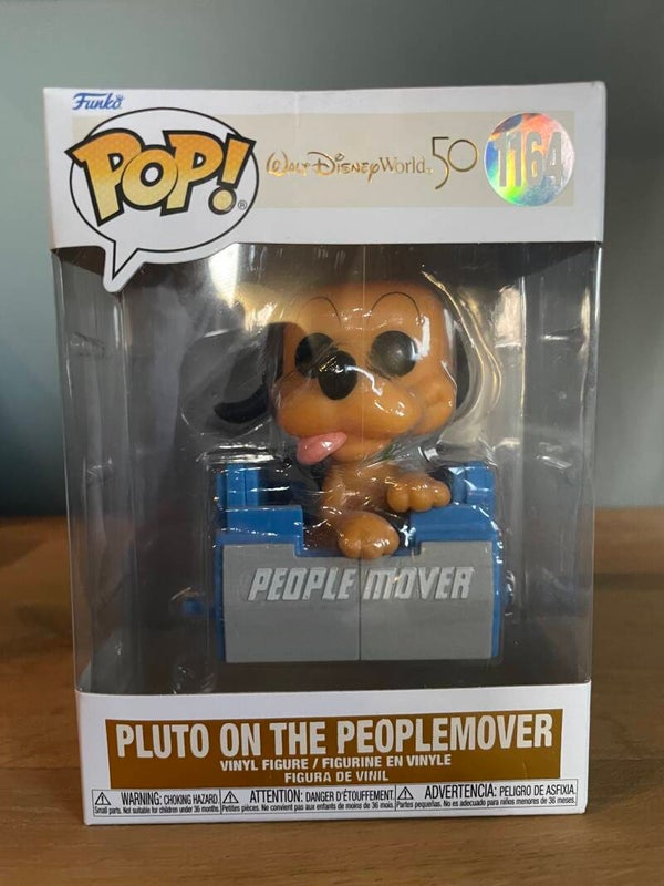 Funko Pop! Pluto On The Peoplemover #1164 Disney 50th