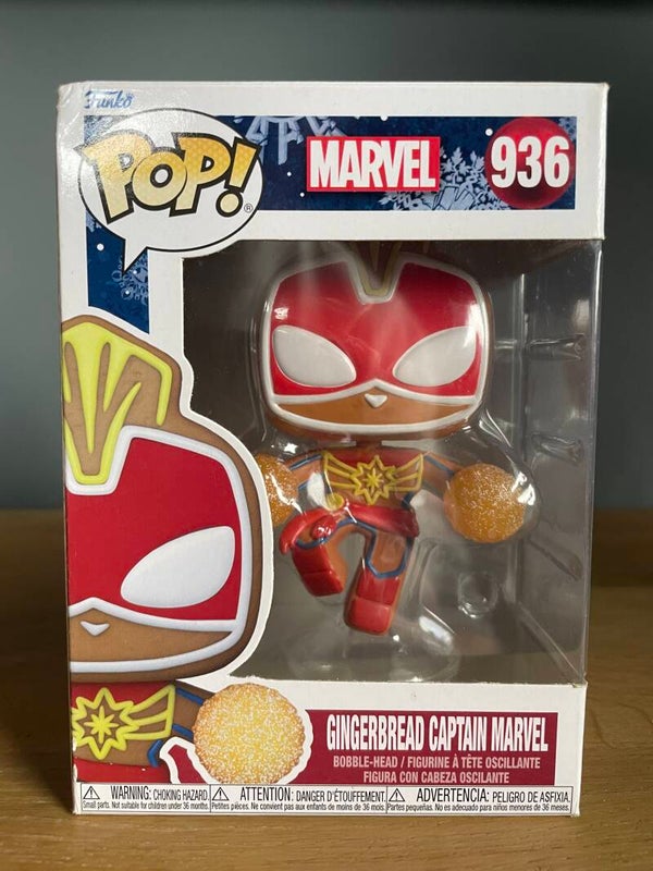 Funko Pop! Marvel Gingerbread Captain Marvel #936