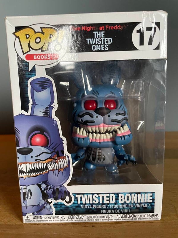 Funko Pop Twisted Bonnie, FNAF book The Twisted Ones