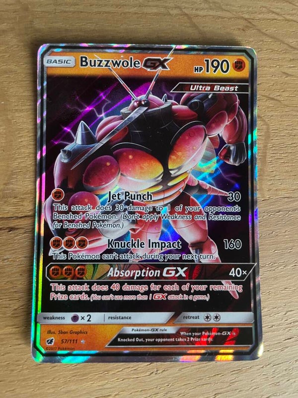 Pokémonkaart Buzzwole GX 57/111 Crimson Invasion