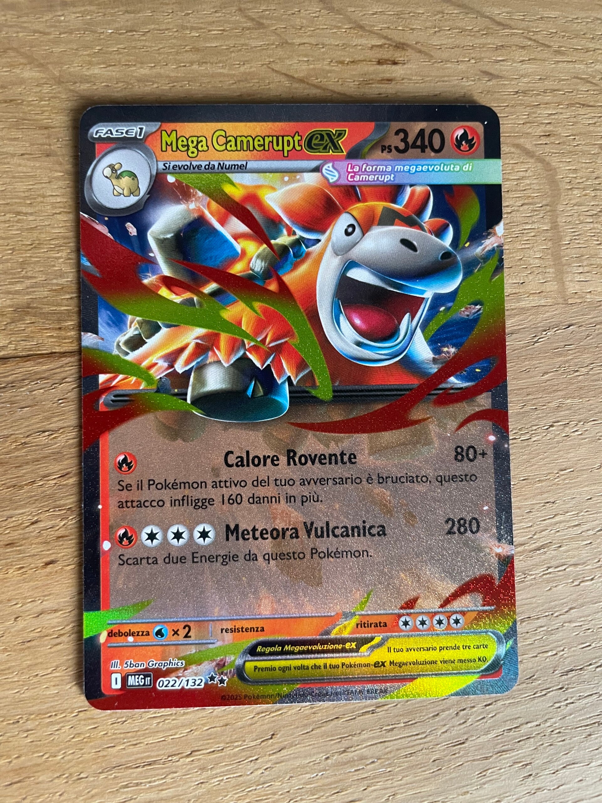 Pokémon Mega Camerupt ex-kaart