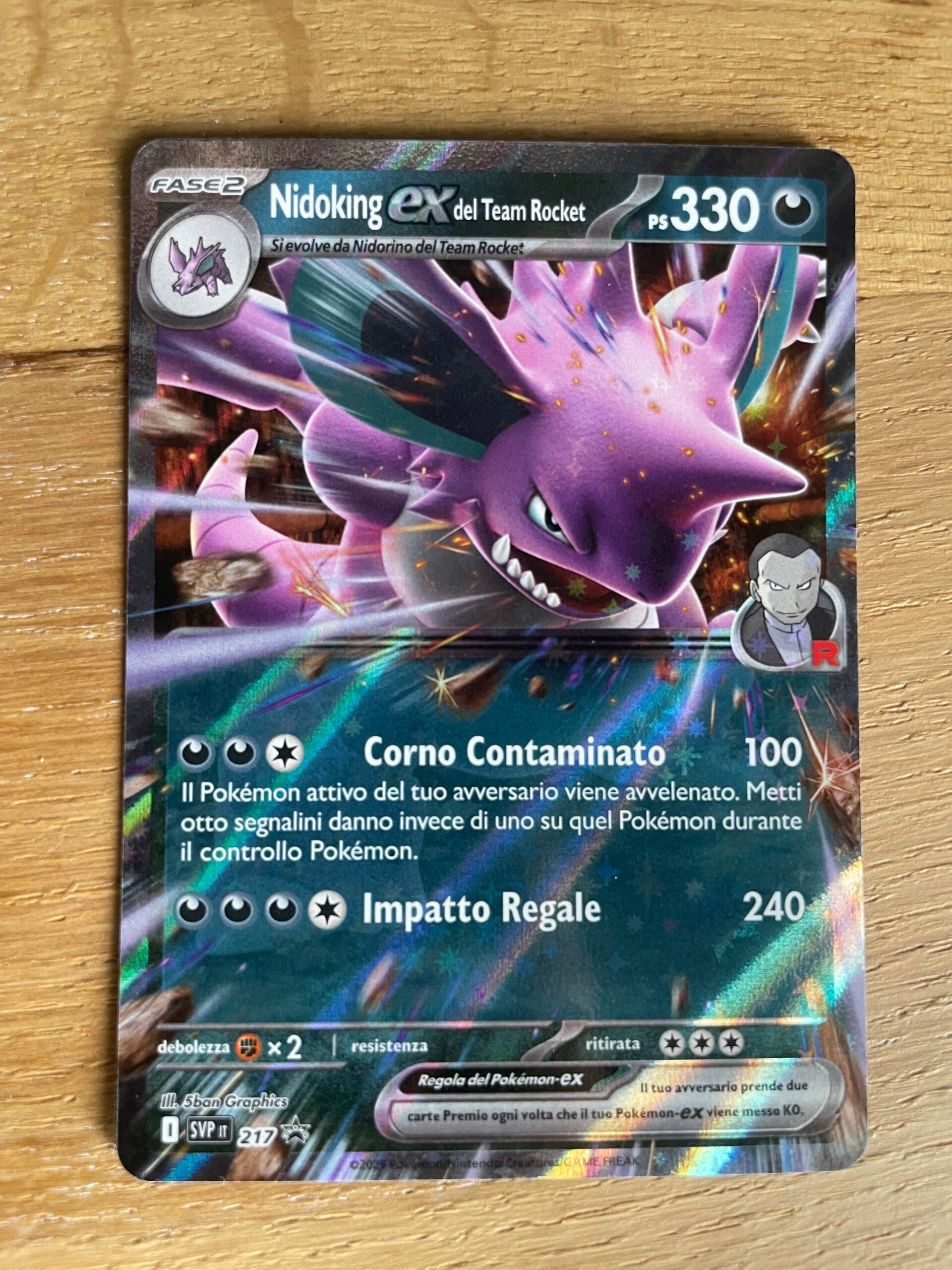 Pokémon Team Rocket's Nidoking ex (SVP 217)