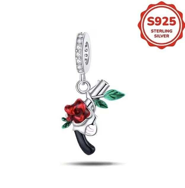 Rose pistol charms