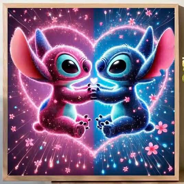 Angel og Stitch 5D bilde