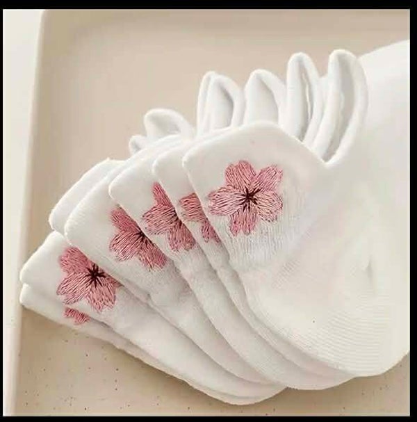 Sokker med blomster